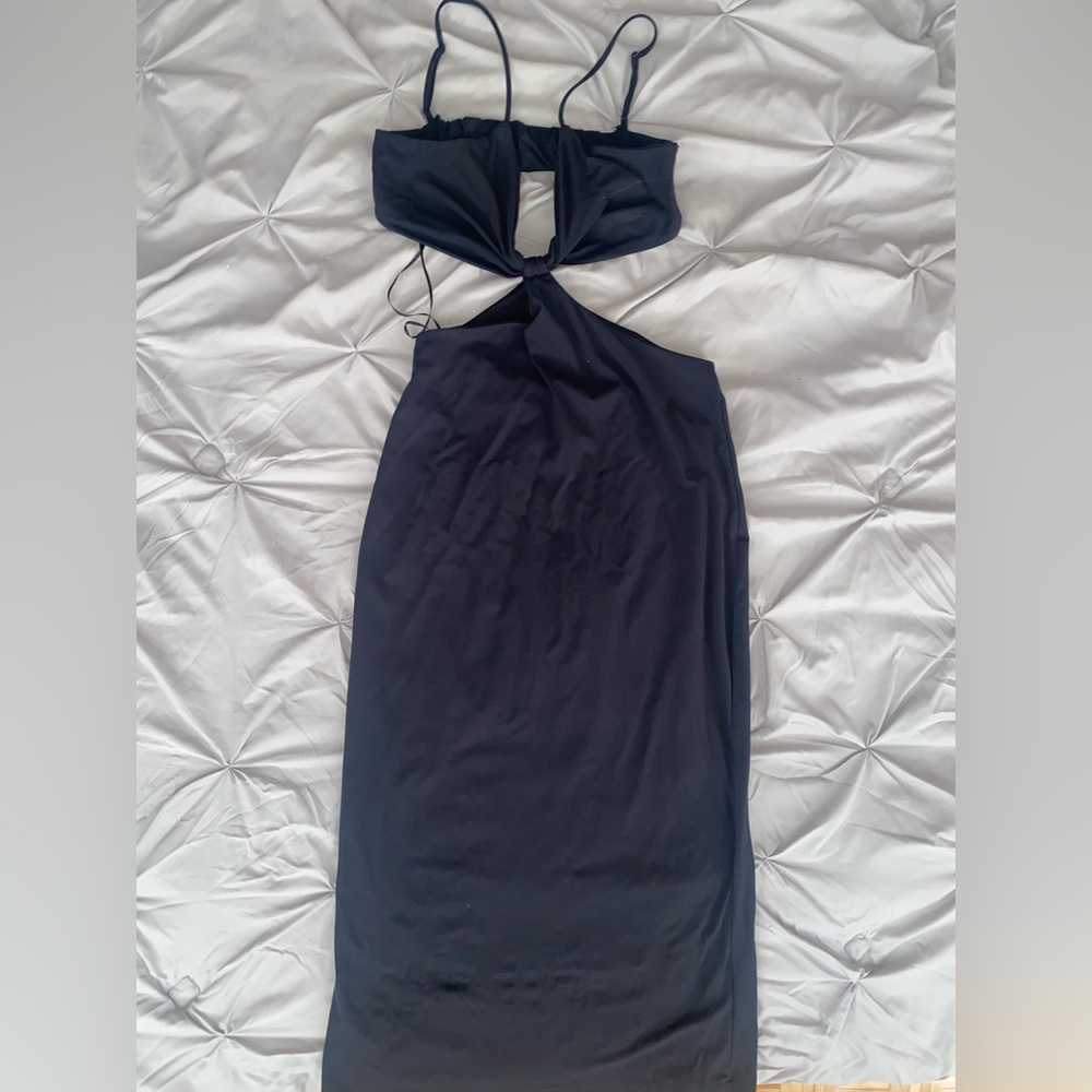 Long black Dynamite dress size L. Use only once. - Picture 2 of 3